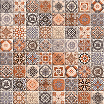 Multicolor kitchen tiles