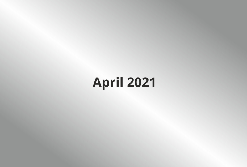 Newsletter - April 2021