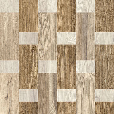 wood weave ceramic floor