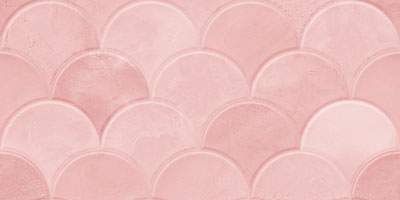 scallop pink decor ceramic wall