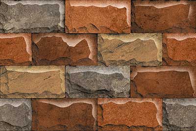 stone brick natura ceramic wall