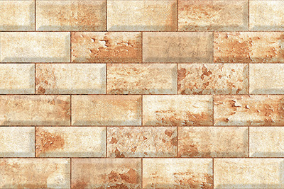 copper brick ceramic wall