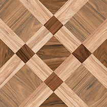Geometric living room tile design