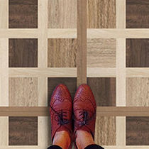 =woodblock natural floor tile