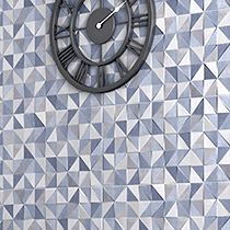 geometry blue decor wall tile
