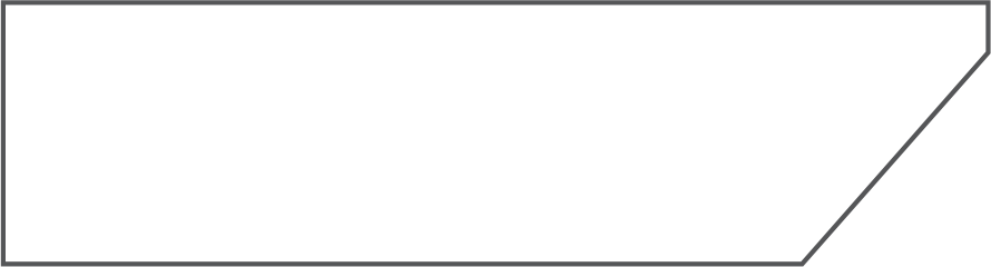 SQUARED EDGE AT 45˚