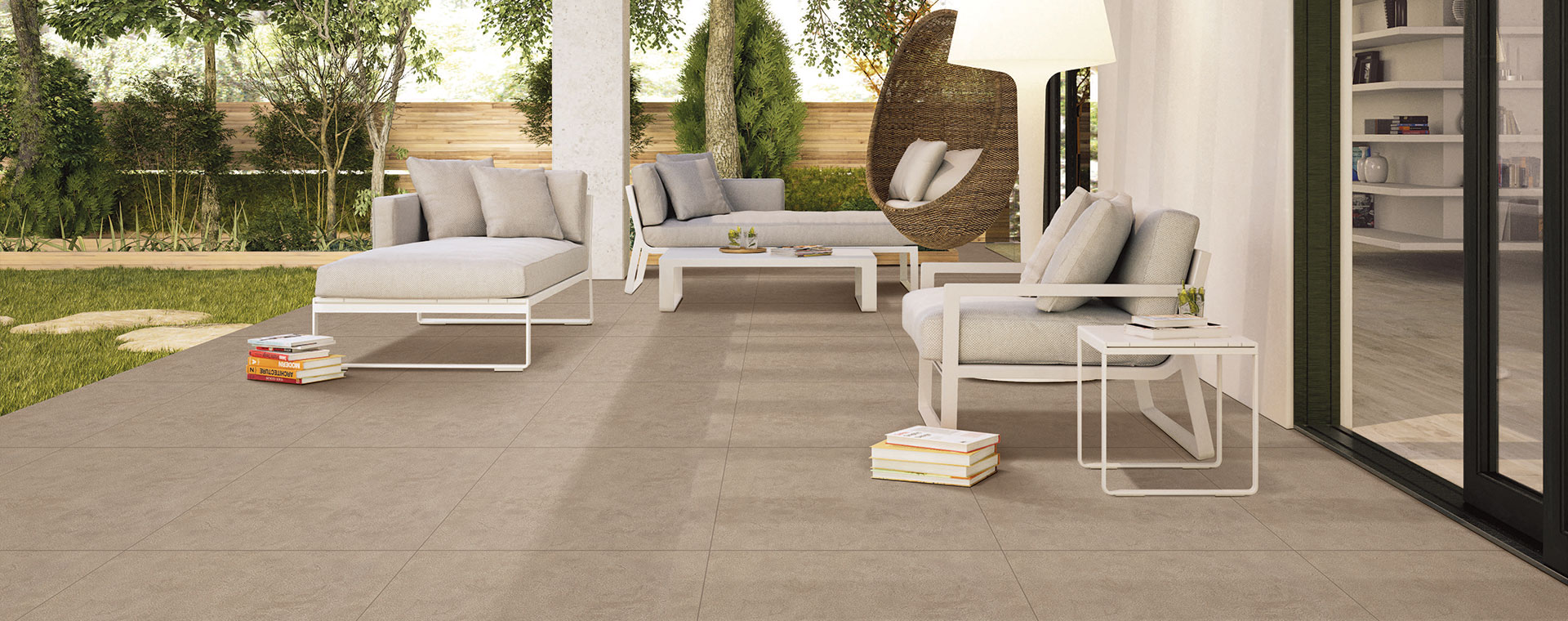 Outdoor floor tiles