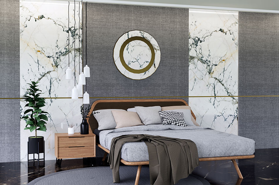 marble design for bedroom wall