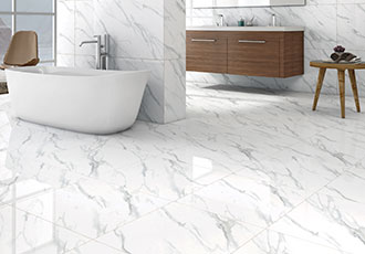 Bathroom Wall Tiles bianco-alasmo +'