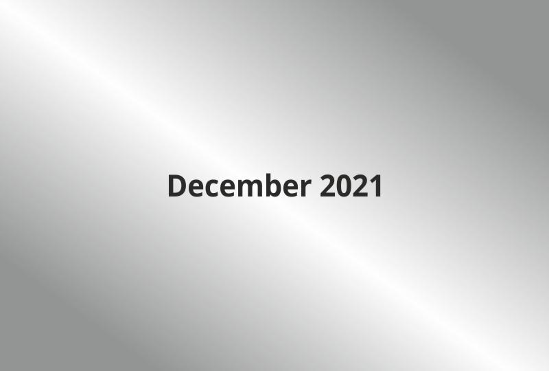 Newsletter - December 2021