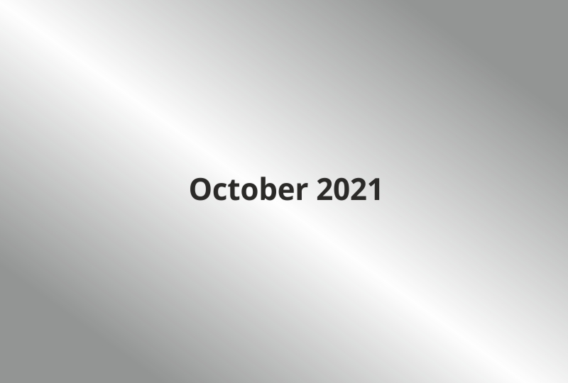 Newsletter - October 2021