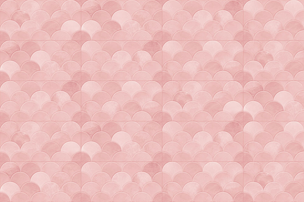 Buy SCALLOP PINK DECOR Tile | Ceramic wall - Nitco Tiles & Marble