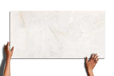Silk White OnyxGlazed Vitrified Tiles