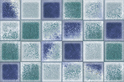 Perini Aqua Blue DecorCeramic wall